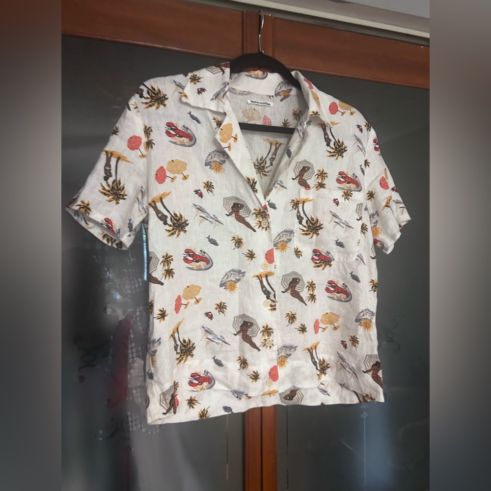 Tropical Print Women's Shirt